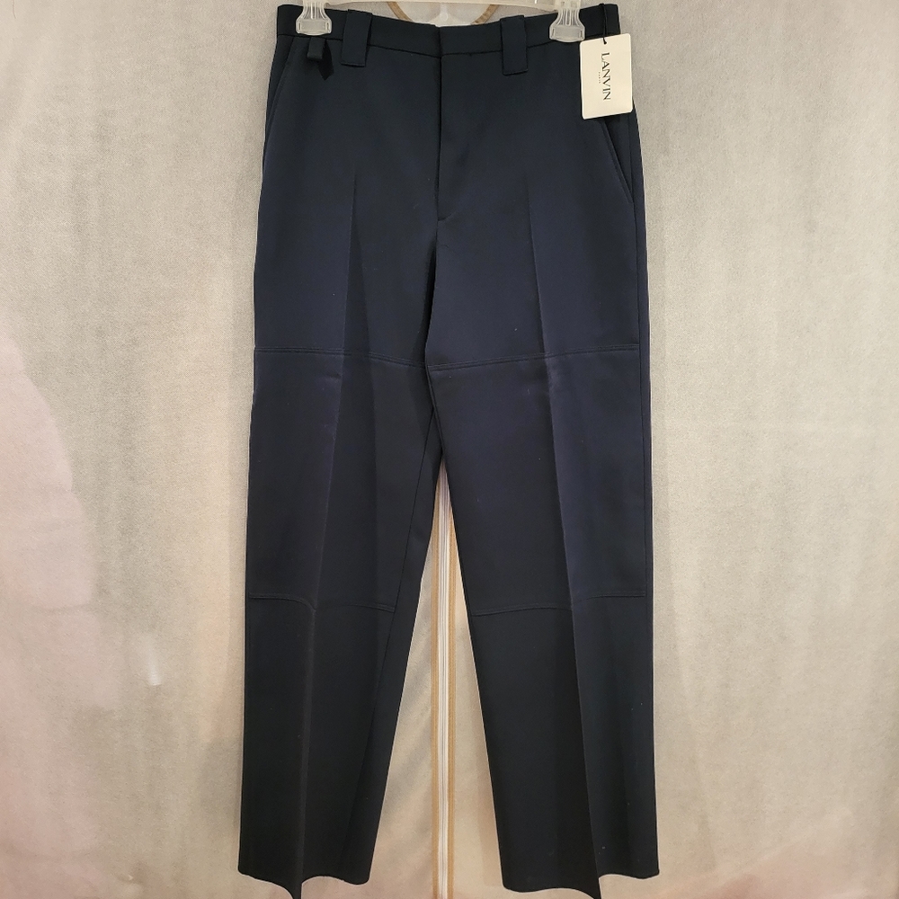 LANVIN Twill Wide Leg Pants